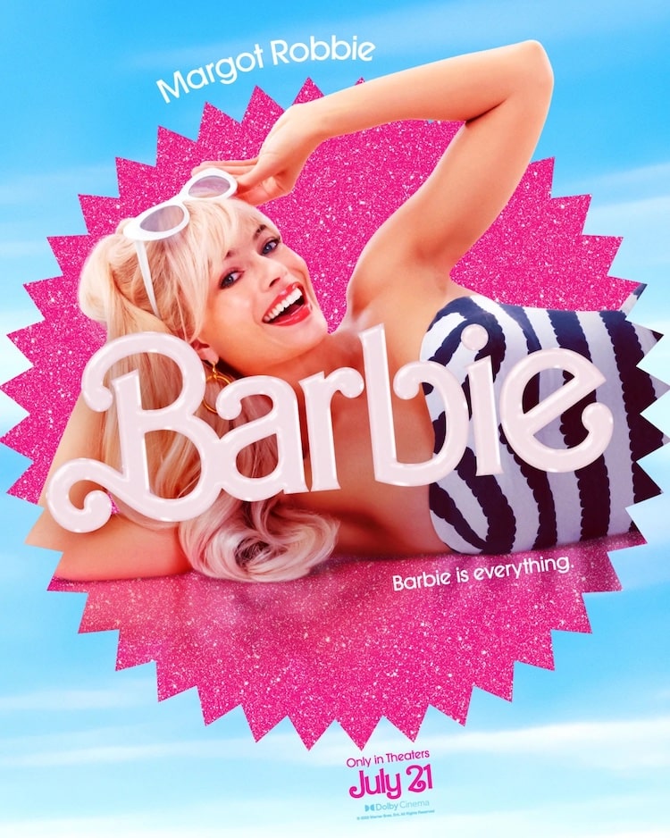 Barbie Movie Poster of Margot Robbie 